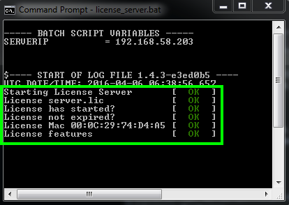 Figure 66: License Acceptance Notification